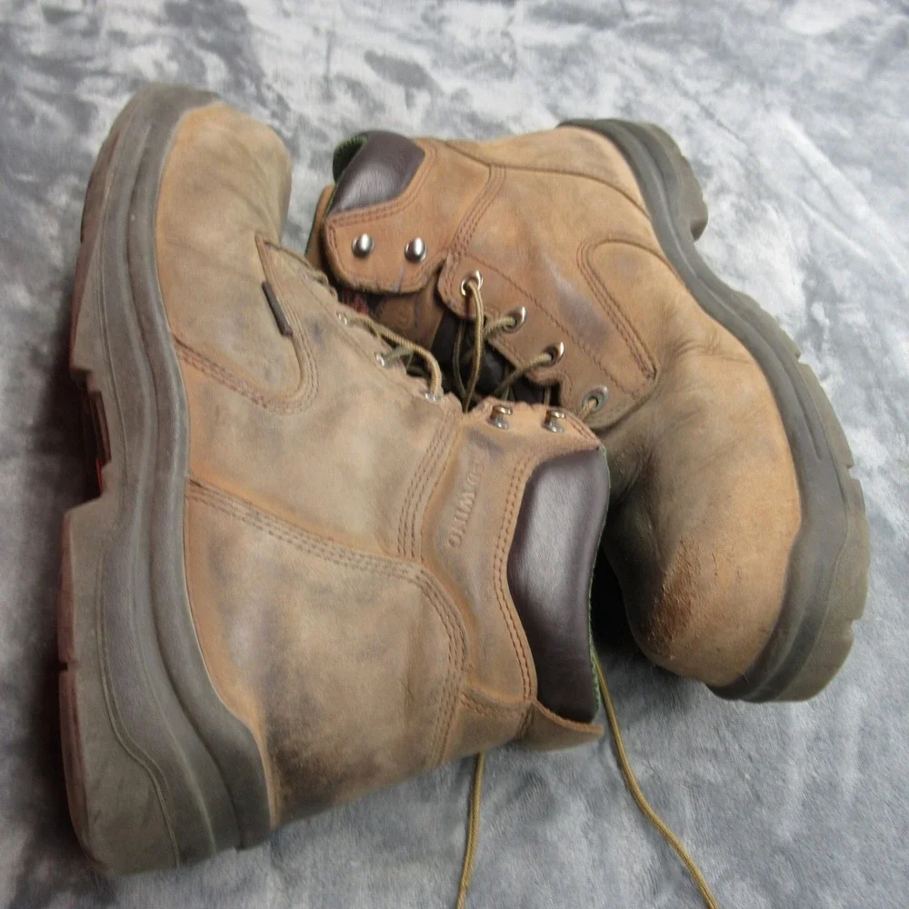 Red Wing Men 14D Boots Brown King Safety Toe Non Metallic Waterproof 2240 Rugged